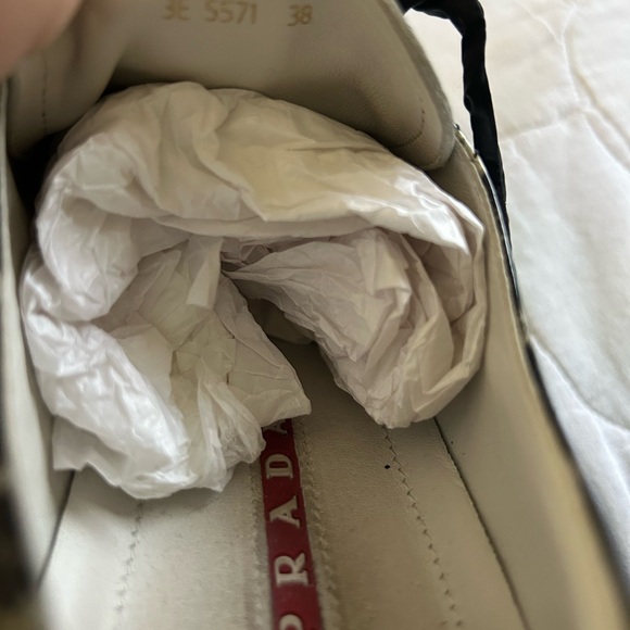 Prada Leopard Print Patent Sneakers with Ribbon Laces - Picture 10 of 14